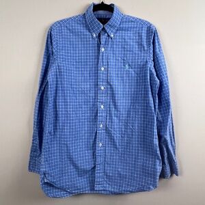 Ralph Lauren Polo 100% Cotton Stretch Long Sleeve Button Down Men’s Small Blue
